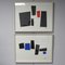 Micaela Oriol, Abstract Compositions, 21st Century, Silk-Screens, Framed, Set of 2 1