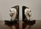 Art Deco Revival Egyptian Bronze Bookends by Charles Sphinx, Set of 2 3