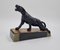 A. Notari, Panther Art Déco, años 30, Spelter sobre base de mármol, Imagen 5