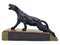 A. Notari, Panther Art Déco, años 30, Spelter sobre base de mármol, Imagen 1