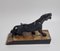 A. Notari, Art Deco Panther, 1930er, Spelter auf Marmorsockel 7