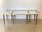 Tables en Laiton, 1960s, Set de 3 3