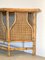 Consolle in vimini e bambù, anni '70, set di 2, Immagine 10