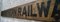 Großes viktorianisches Bahnsteigschild der Great Northern Railway, 1890er 6