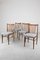 Nussholz Stühle von Tatra Nabytok, 1960er, 4er Set 1