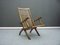 Biedermeier Folding Walnut Armchair, 1880s, Image 1