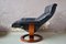 Vintage Norwegian Lounge Chair & Ottoman from Ekornes, 1980s, Set of 2, Image 7