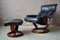 Vintage Norwegian Lounge Chair & Ottoman from Ekornes, 1980s, Set of 2, Image 3