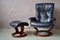 Vintage Norwegian Lounge Chair & Ottoman from Ekornes, 1980s, Set of 2, Image 5