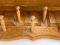 Attaccapanni Mid-Century in quercia con ganci in legno tornito, Scandinavia, anni '60, Immagine 10