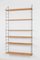 Großes Wandregal mit 6 Regalbrettern aus Eiche, 1960er 1