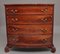 Early 19th Century Flame Mahogany and Inlaid Bowfront Chest of Drawers, 1830s 1
