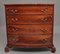 Early 19th Century Flame Mahogany and Inlaid Bowfront Chest of Drawers, 1830s, Image 1