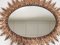 Vintage French Leaves Oval Mirror in Copper, 1960s 5