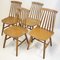 Chaises Scandinaves en Bouleau dans le style d'Ilmari Tapiovaara, 1960s, Set de 4 1