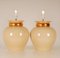 Mid-Century Ceramic Vase Table Lamps in the style of Robert Kostka Longwy, 1970s, Set of 2, Image 3