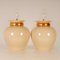 Mid-Century Ceramic Vase Table Lamps in the style of Robert Kostka Longwy, 1970s, Set of 2, Image 4