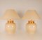 Mid-Century Ceramic Vase Table Lamps in the style of Robert Kostka Longwy, 1970s, Set of 2, Image 1