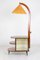 Hand Painted Coctail Cabinet Lamp with Original Shade from Krechlok, 1950s 13