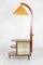Hand Painted Coctail Cabinet Lamp with Original Shade from Krechlok, 1950s, Image 13