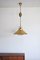 Lámpara colgante de latón de Frits Schlegel para Lyfa, Dinamarca, años 60, Imagen 9