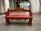 Venetian Red Wooden Bench 1