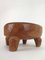 Grande Table Basse Tribal Africaine en Bois Sculpté avec Pieds 8