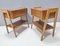 Vintage Beech Nightstands in the style of Ico Parisi, Italy, 1950s, Set of 2 1