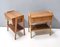 Vintage Beech Nightstands in the style of Ico Parisi, Italy, 1950s, Set of 2 3