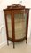 Antique Victorian Satinwood Display Cabinet with Original Painted Decoration, 1880s 1