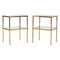 Mid-Century Brass 2-Tier Side Tables, 1970s, Set of 2 1