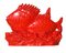 Italian Red Ceramic Fish Sculpture by Angelo Biancini for SCI, 1930s 1