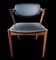 Teak & Black Leatherette Model 42 Armchairs by Kai Kristiansen for Schou Andersen, 1960s, Set of 4 3