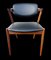 Modell 42 Armlehnstühle aus Teak & schwarzem Kunstleder von Kai Kristiansen für Schou Andersen, 1960er, 4er Set 2