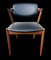 Teak & Black Leatherette Model 42 Armchairs by Kai Kristiansen for Schou Andersen, 1960s, Set of 4, Image 2