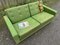 Mid-Century Danish 2-Persons Sofa in Green Wool, 1960s, Image 5