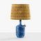 Ceramic Lamp by with Original Straw Lampshade by Jacques Blin, 1955, Image 2