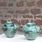 Oxide Green Vases by Felix Gête, France, 1950s, Set of 2 3