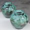 Oxide Green Vases by Felix Gête, France, 1950s, Set of 2 1
