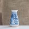 Vase Blanc et Cubalt en Céramique Blanche par Joan Serra, Espagne, 1960s 4