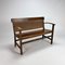 French Rope and Elm Bench, 1960s 1