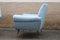 Blue Fabric Armchairs by Gigi Radice for Minotti, 1950s, Set of 2 11