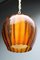 Lámpara de araña de cristal de Murano y latón de Seguso, años 50, Imagen 4