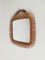 Vintage Cane, Rattan & Bamboo Wall Mirror, Italy, 1960s 1
