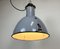 Bauhaus Industrial Grey Enamel Pendant Lamp, 1950s, Image 16