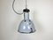 Lampe à Suspension Industrielle Bauhaus en Émail Gris, 1950s 1