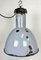 Bauhaus Industrial Grey Enamel Pendant Lamp, 1950s 2