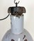 Bauhaus Industrial Grey Enamel Pendant Lamp, 1950s 3