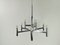 Large Chandelier in Chrome by Sciolari, Italy, 1960s 4