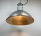 Lámpara colgante industrial grande de aluminio de Elektrosvit, años 60, Imagen 16